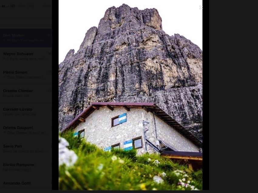 Hotel Rifugio Velo Della Madonna Sankt Martin am Sismunthbach Exterior foto